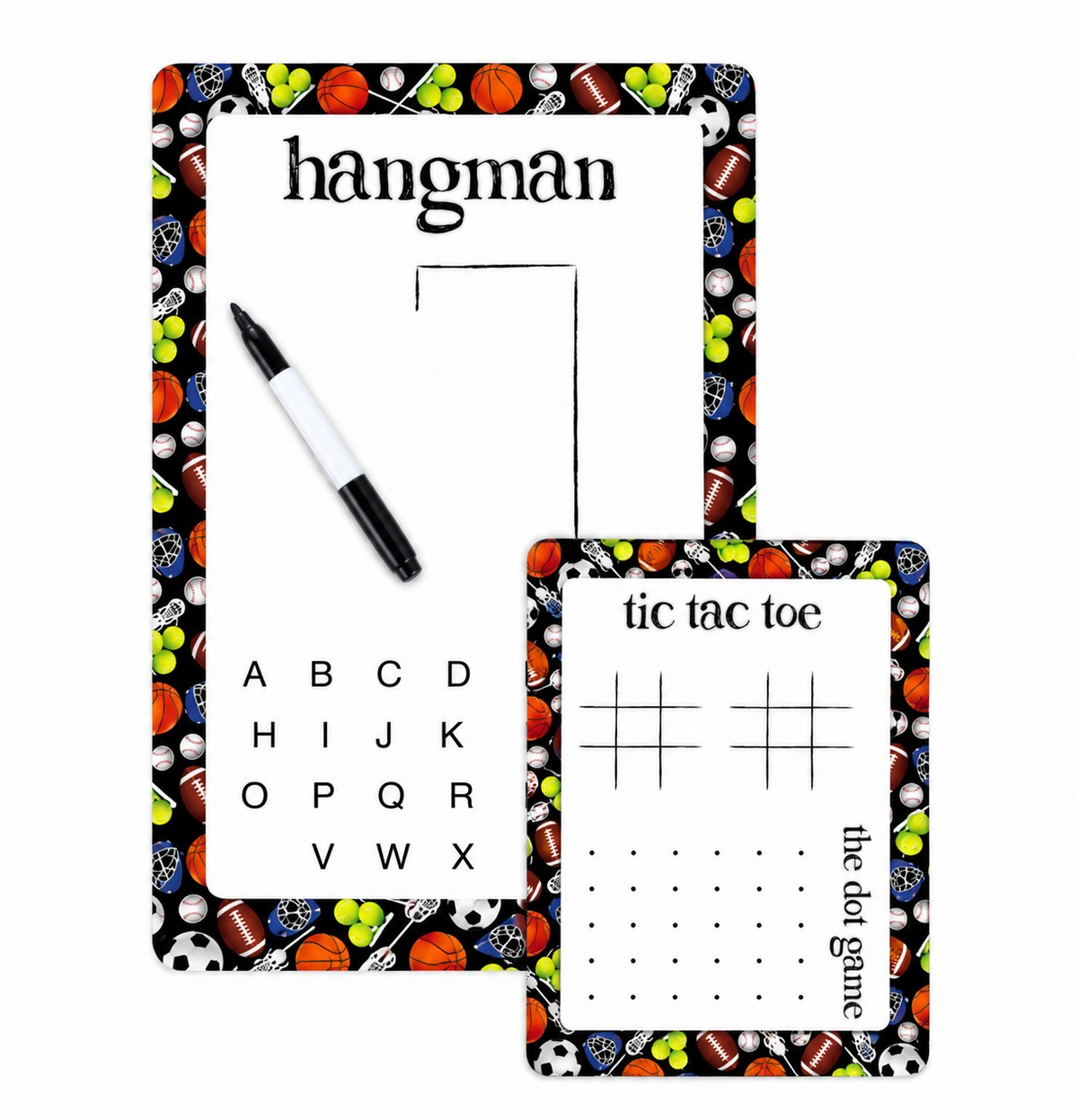 Assorted Sports Dry Erase Game Board