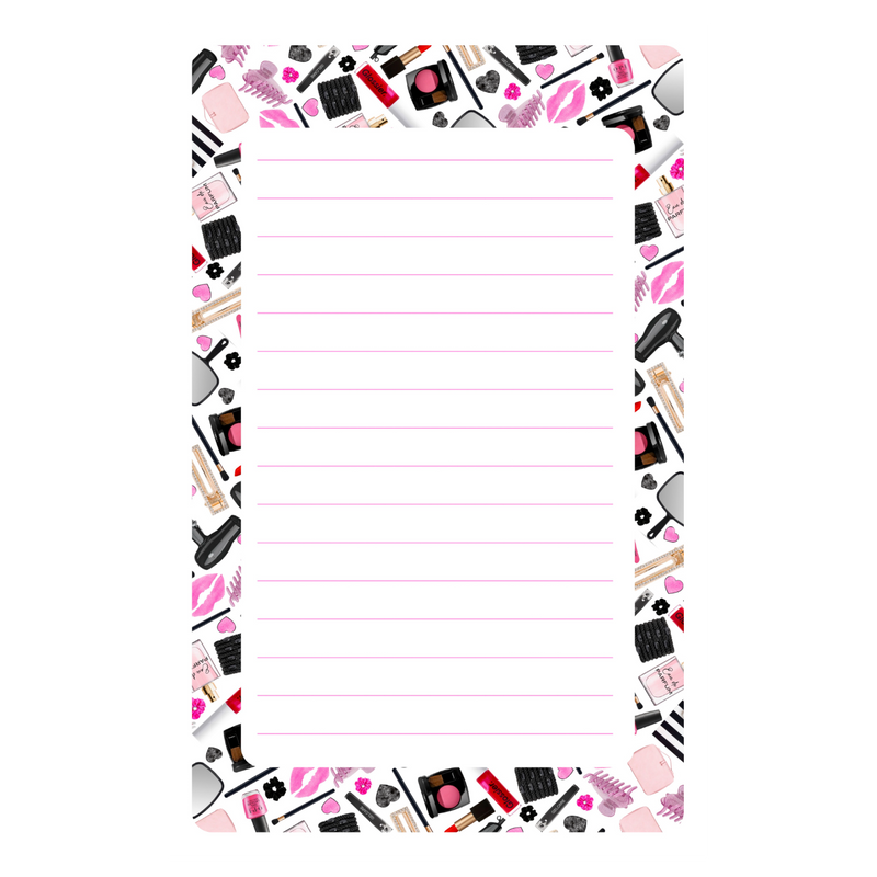 Makeup Beauty Lined Camper Notepad