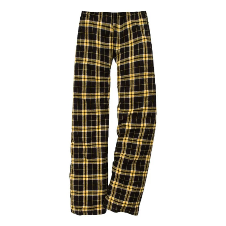 Black and Gold Flannel Pants