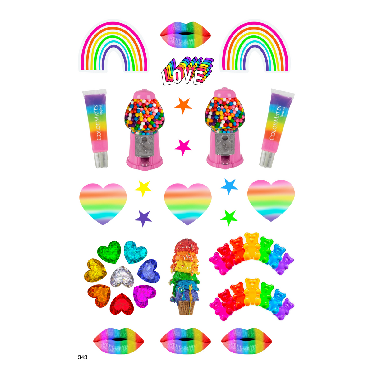 Rainbow Gem Cling Its