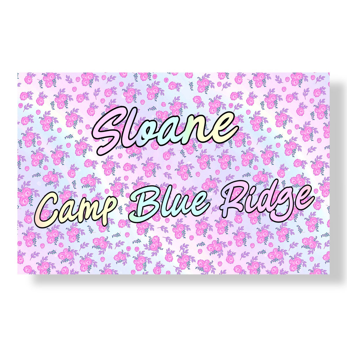 Blushing Blossoms Camp Poster