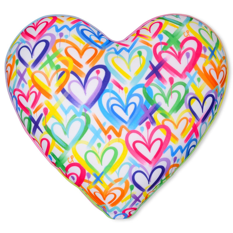 Corey Paige Hearts Microbead Plush Pillow