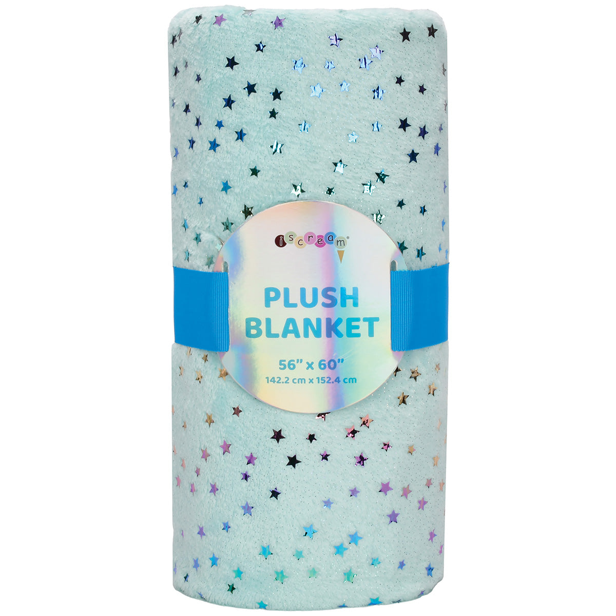 Blue Foil Stars Plush Blanket for tweens and kids

Soft and cozy blanket with shimmering foil stars

Camp-friendly plush blanket for chilly nights

Sparkly star blanket perfect for bunk or home