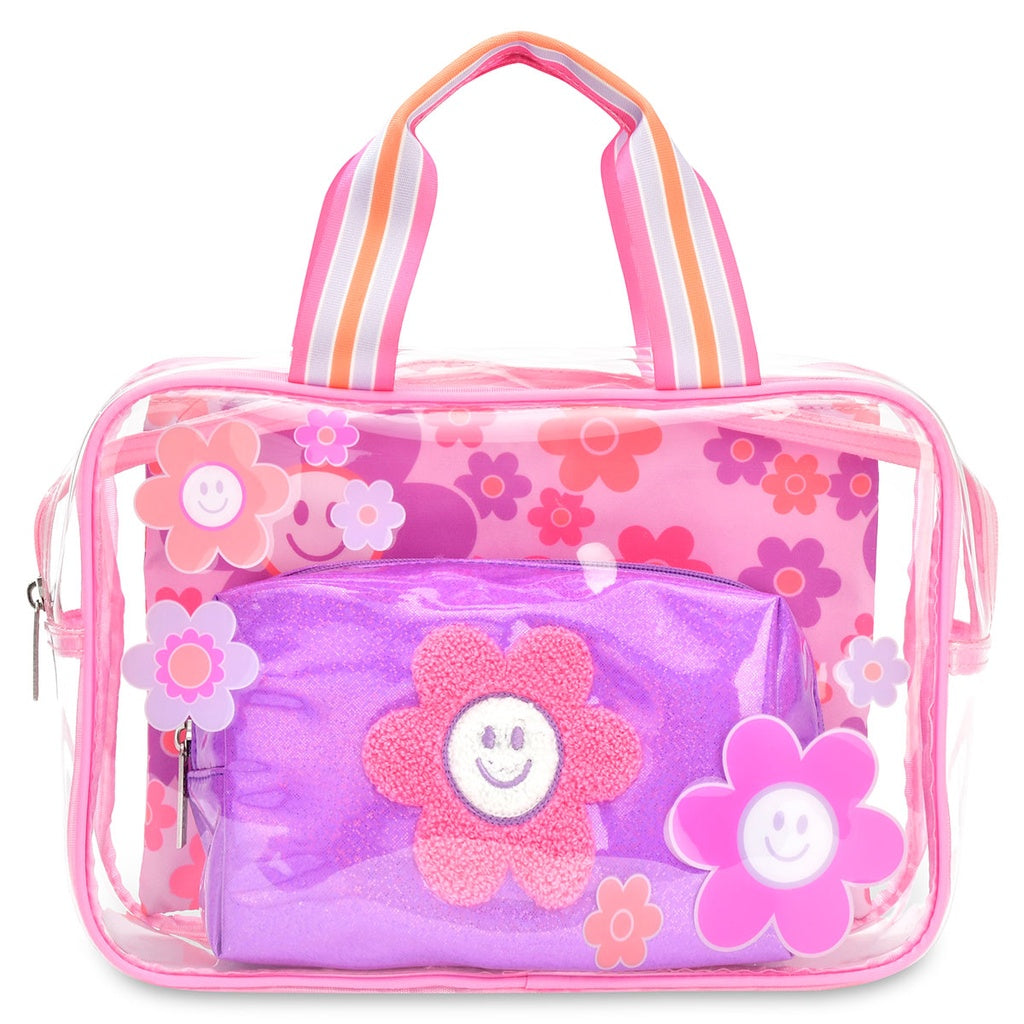 Groovy Smiles Cosmetic Bag Set - Bee Bee Designs