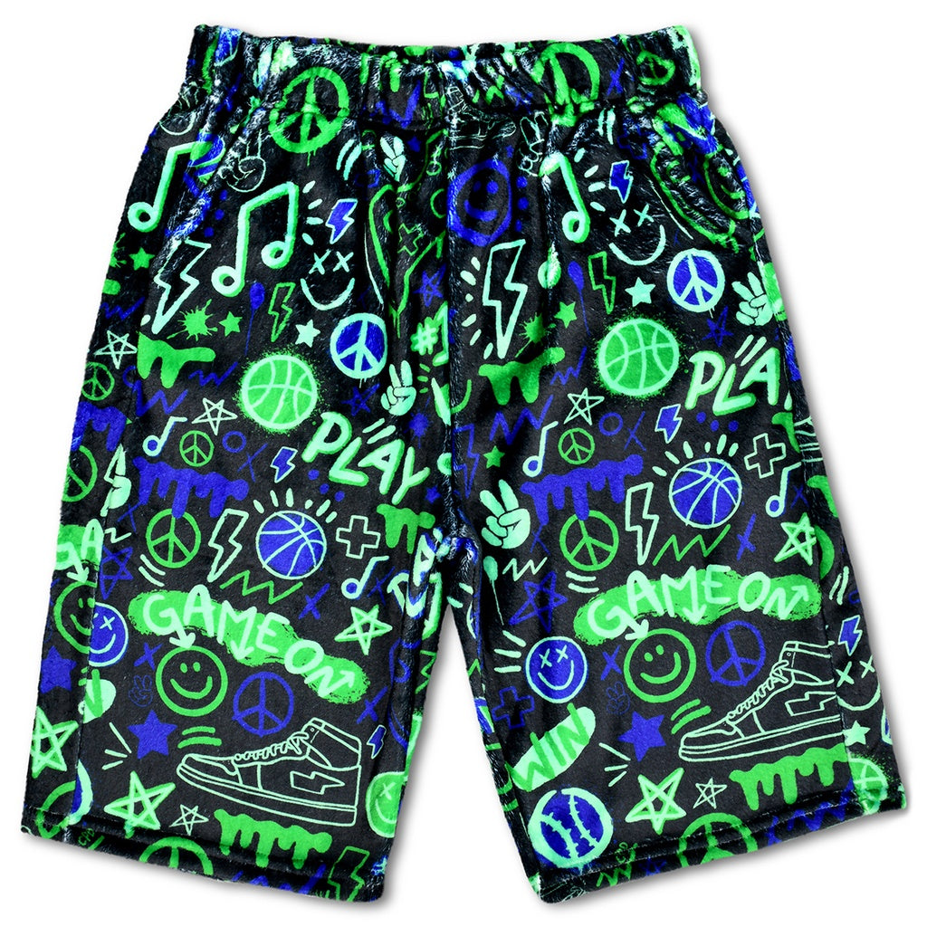 Corey Paige Graffiti Gamer Shorts - Bee Bee Designs