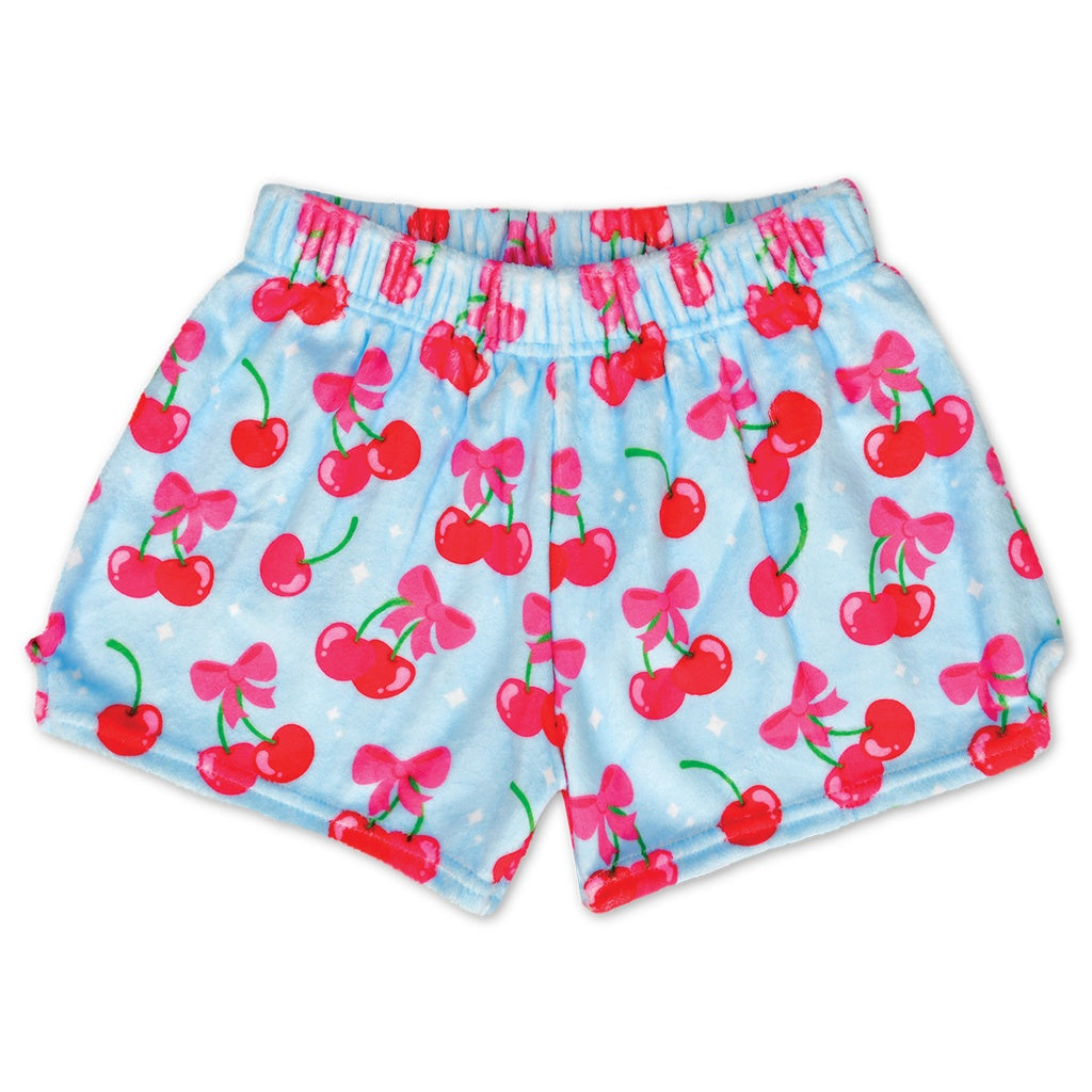 Cheerful Cherries Plush Shorts - Bee Bee Designs