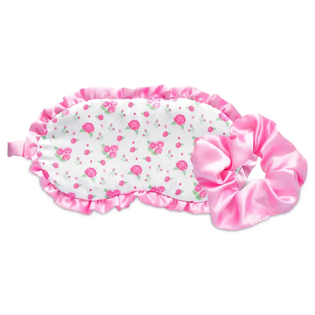 Cute pink eye mask set for camp and travel