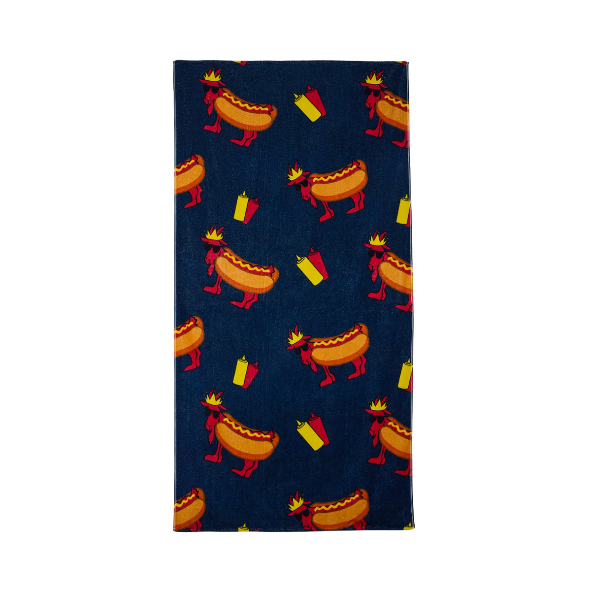 Hot Dog GOAT Cotton Camp Towel - Bee Bee Designs