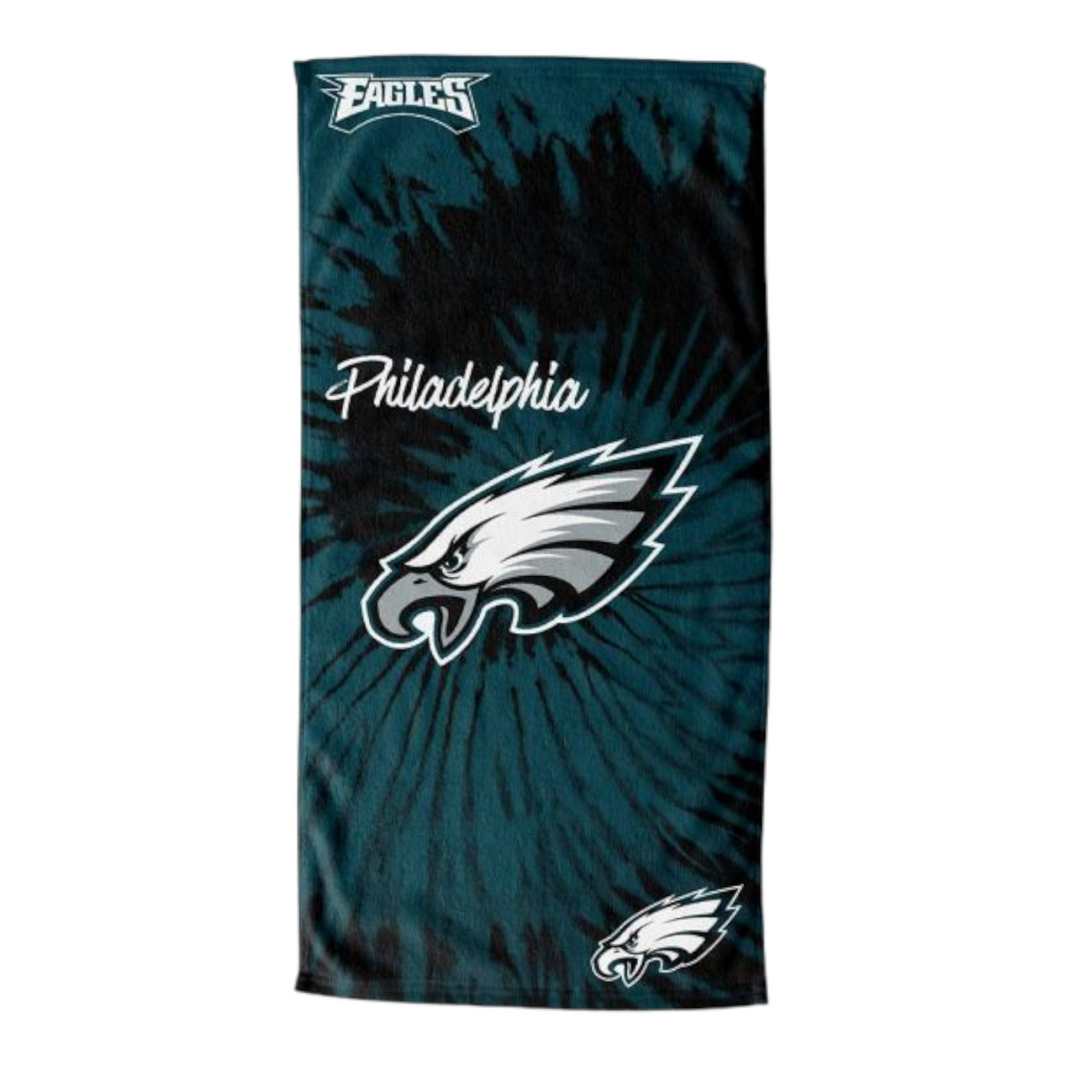 Philadelphia Eagles Psychadelic Towel camp towel – sports – perfect for lake days and camp showers.