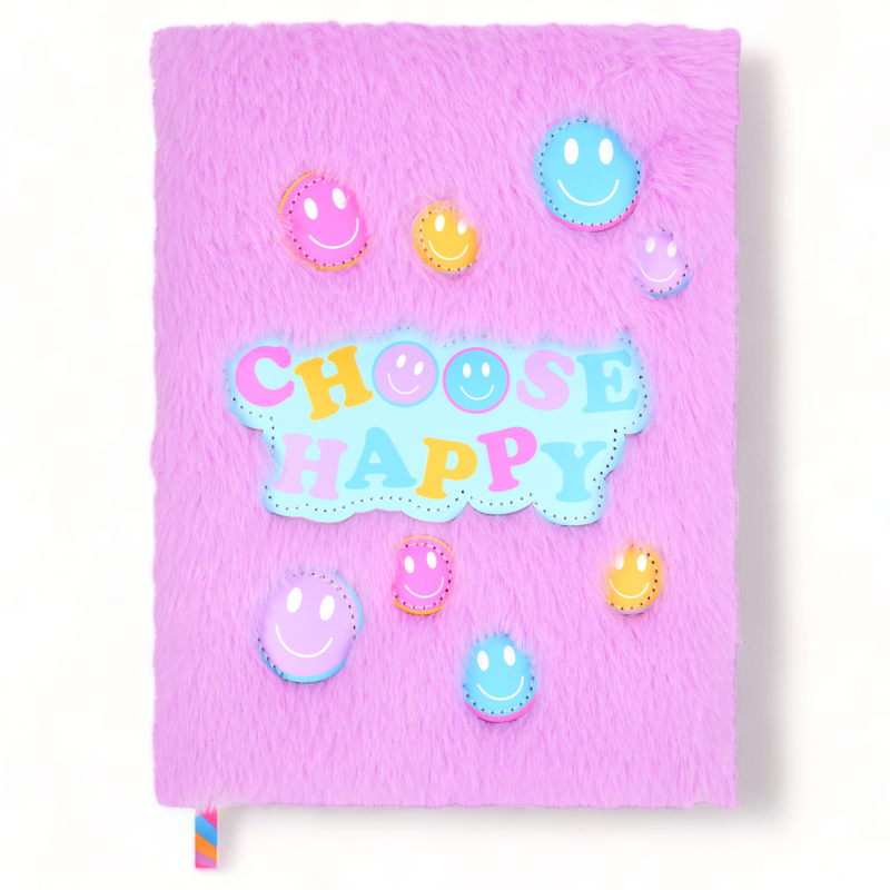 Choose Happy Fuzzy Journal