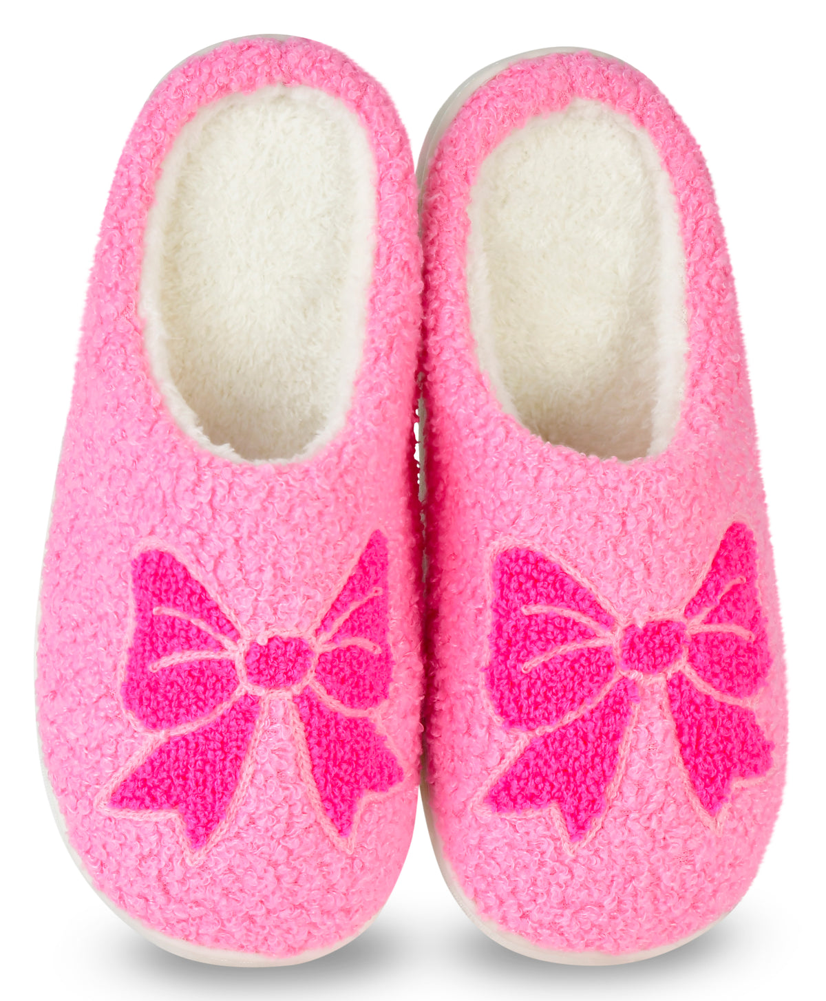 Pink Cozy Bows slippers for summer camp bunk life

Sleepaway camp plush slippers for kids

Camp essentials soft slippers with bow

Pink cozy slippers for bunk life at camp