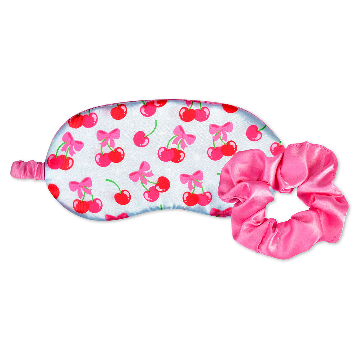 Cheerful Cherries Eye Mask and Scrunchie Set - Bee Bee Designs