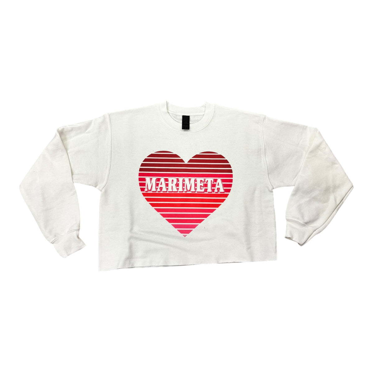 Camp Heart Fadeaway Crew Neck Sweatshirt