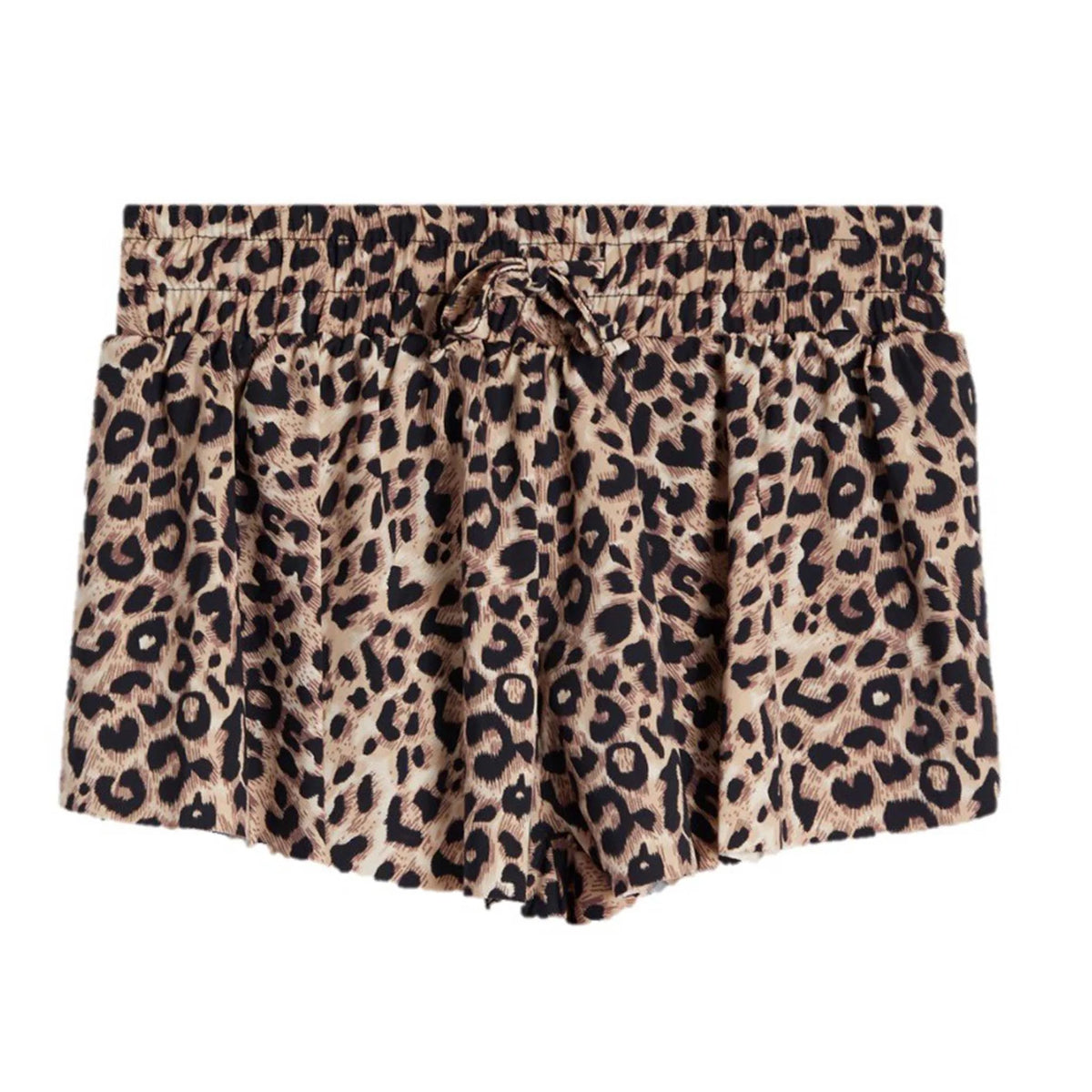 Leopard Print Flyaway Shorts
