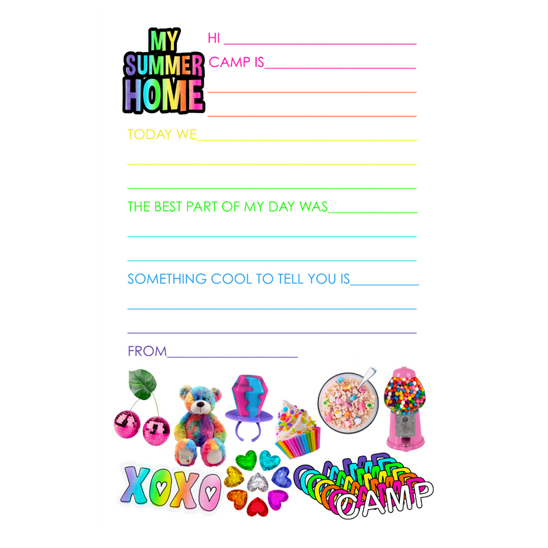 My Summer Home Fill-In Camp Notepad