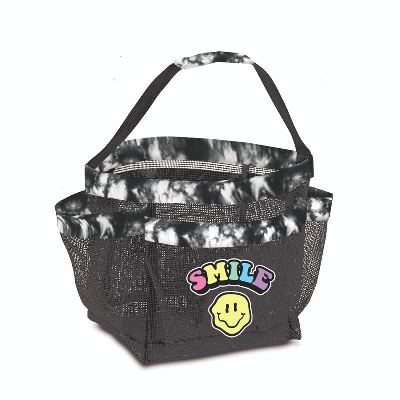 Blackout Smiley Mesh Shower Caddy