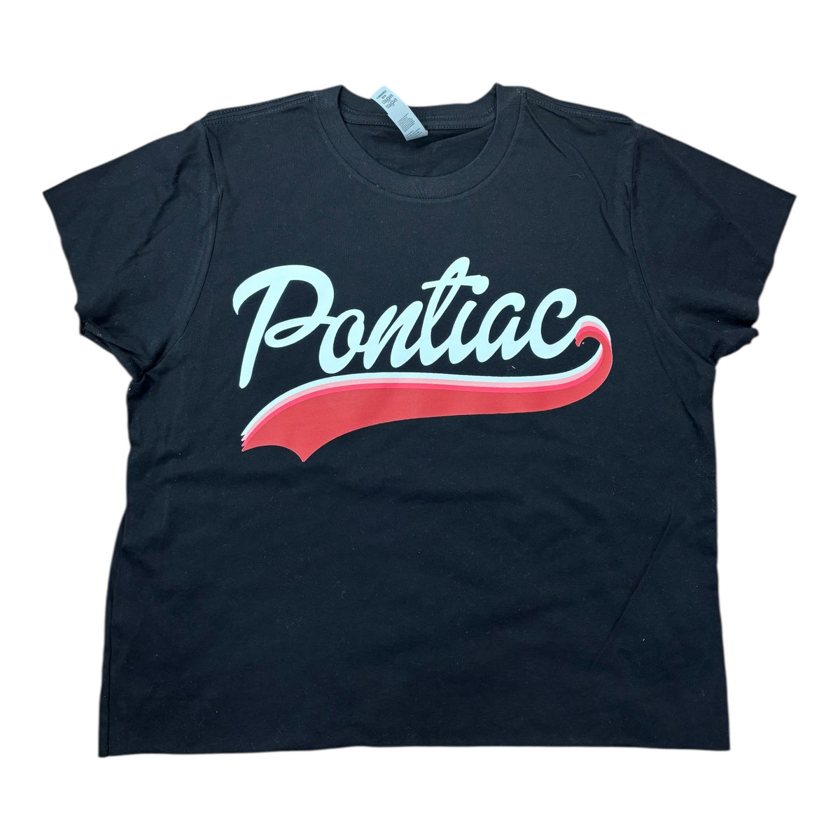 Rainbow Swoosh Cropped Camp Tee