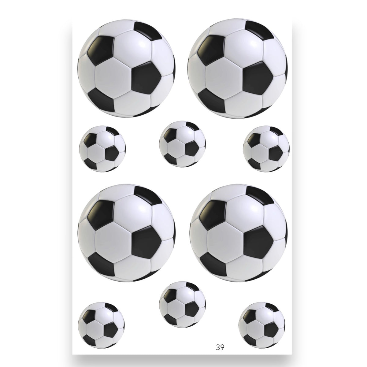 Many Soccer Balls Cling Its - Bee Bee Designs