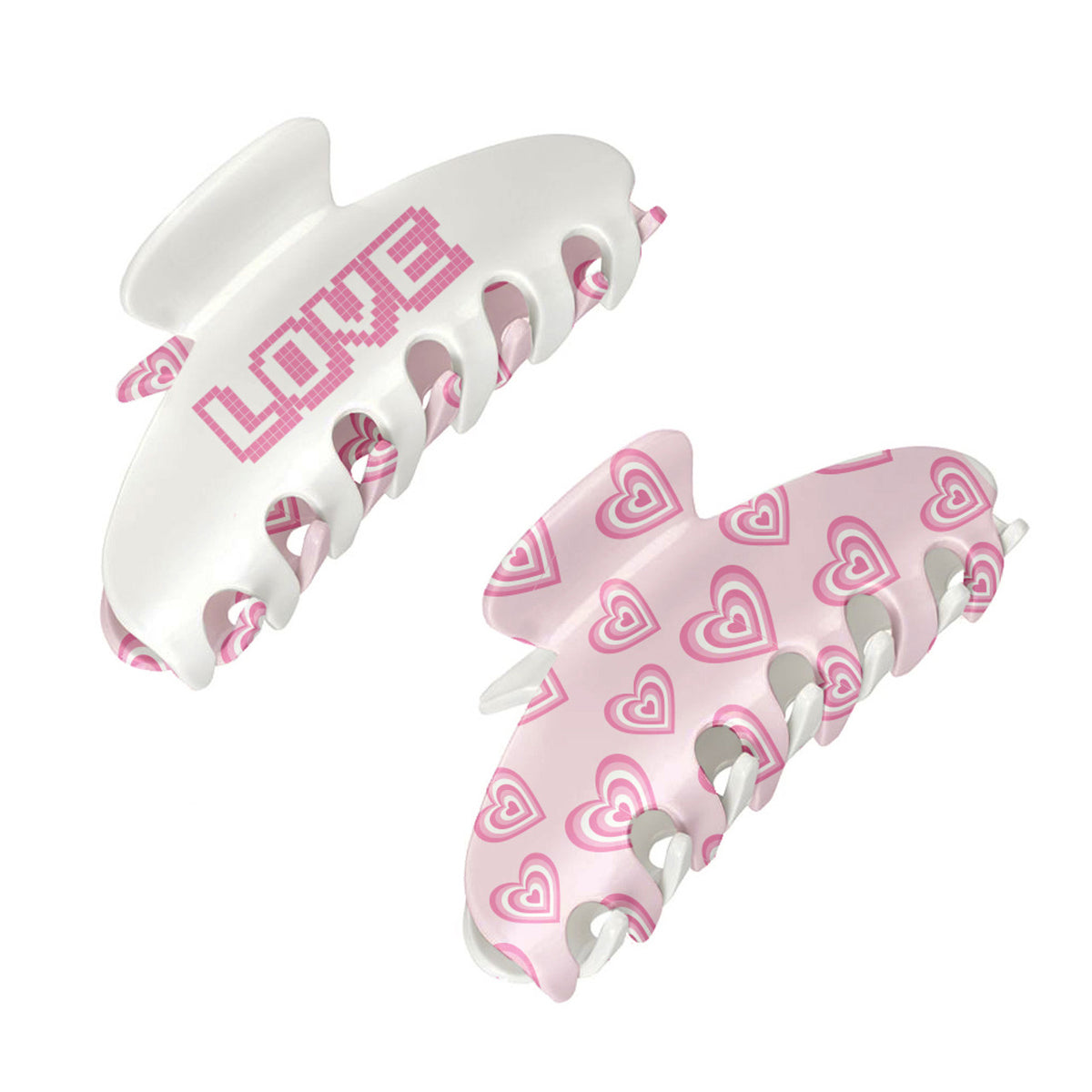 LOVE Two-Sided Claw Clip - Bee Bee Designs