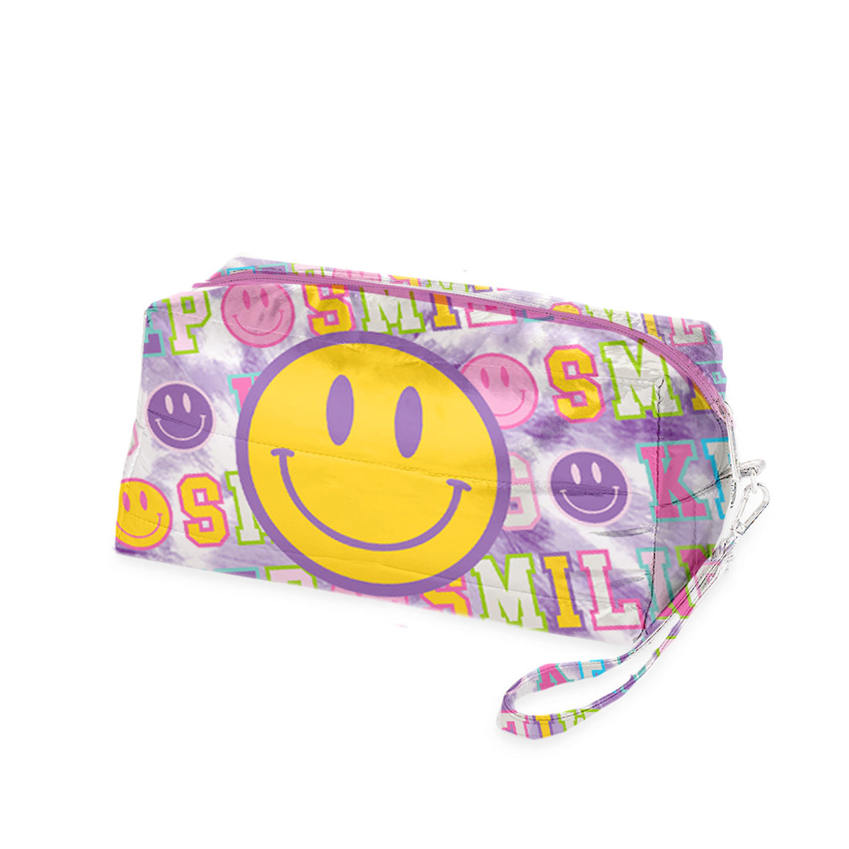 Varsity Letter Puffer Cosmetic Bag - Bee Bee Designs
