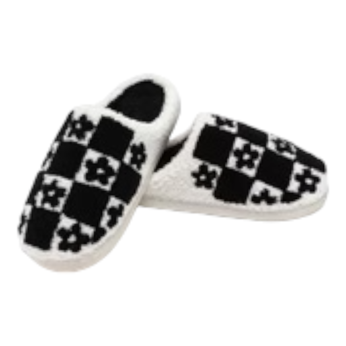Checkered Daisy Slipper - Bee Bee Designs