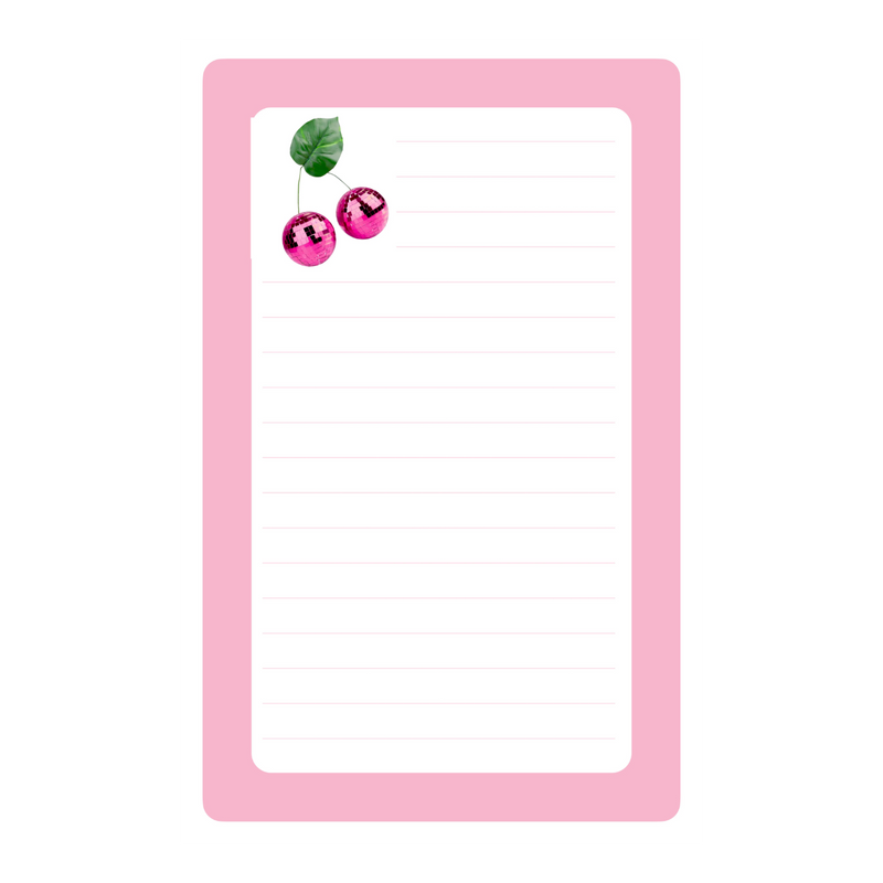 Disco Cherry Lined Camp Notepad