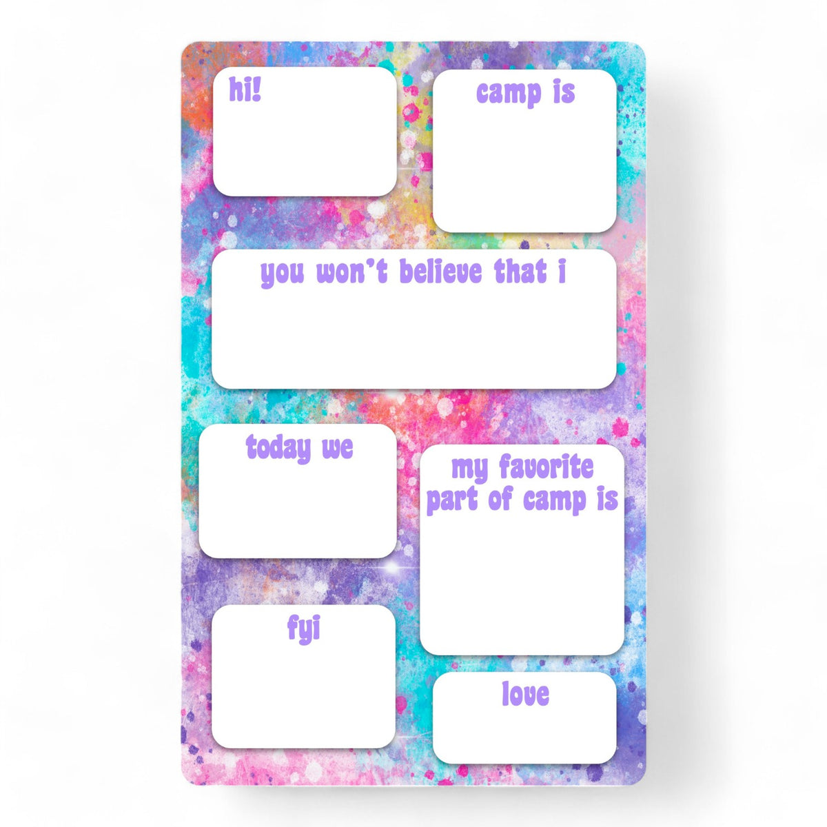 Rainbow Cloud Fill-In Notepads - Bee Bee Designs