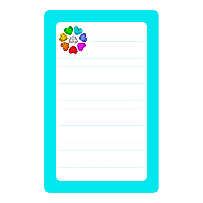 Colorful Gem Lined Camp Notepad