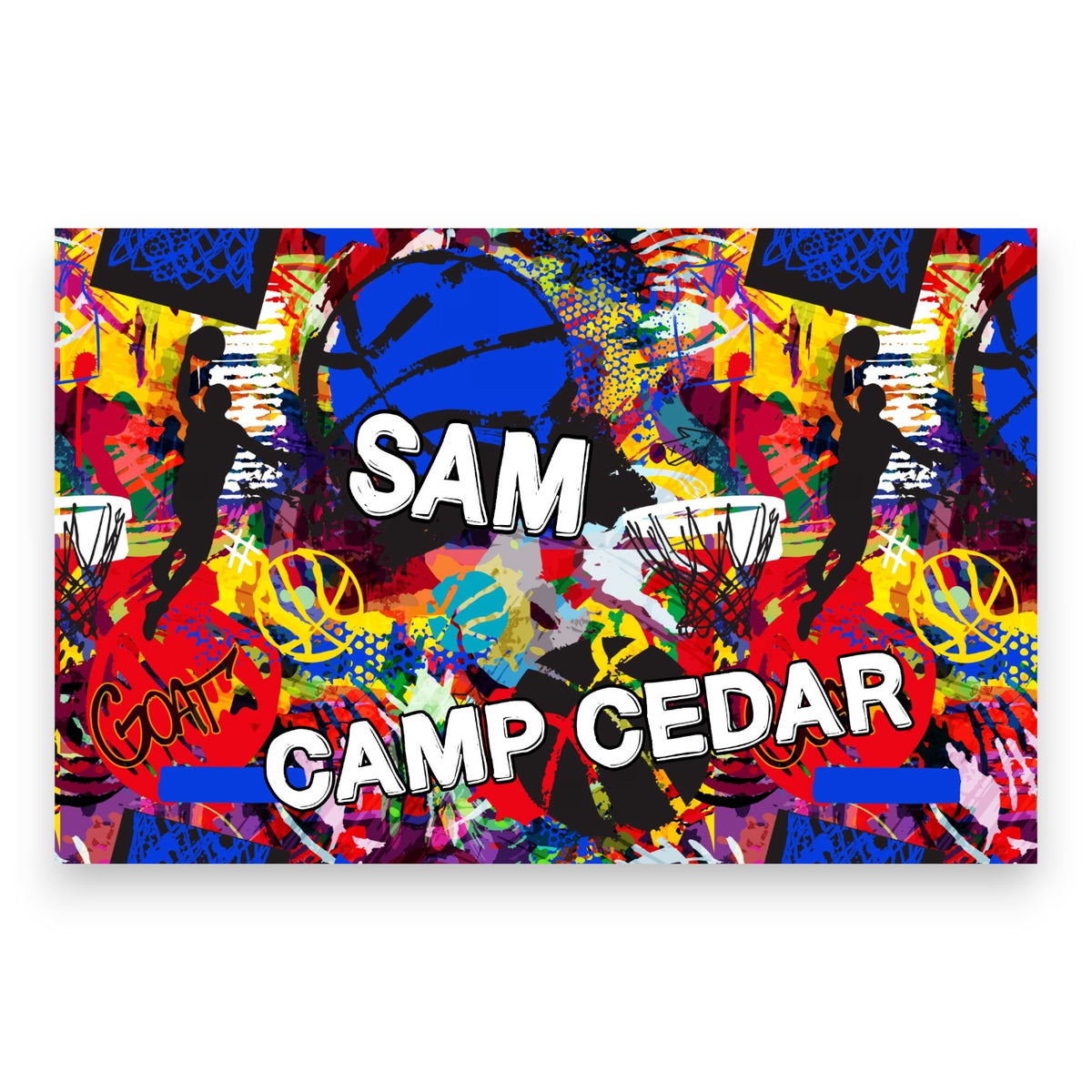 Graffiti Basketball Camp Poster - Bee Bee Designs