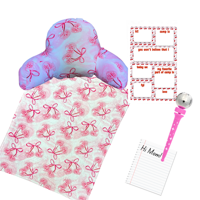 Disco Cherries Boyfriend Pillow and Blanket Set from Bee Bee Designs