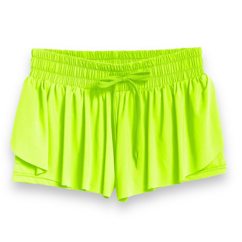 Neon Green Flyaway Short