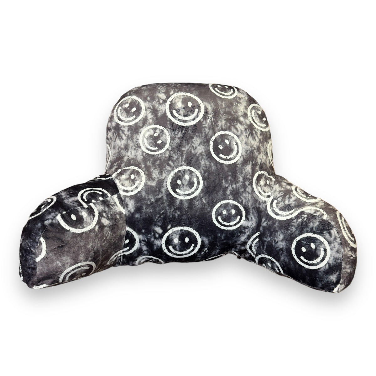 Bleached Out Smiley Camp Boyfriend Pillow – Soft, Washable, Camp-Ready