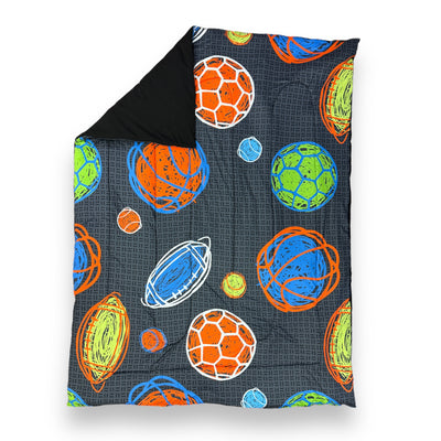 Scribble Sports Reversible Reversible Camp Comforter – Soft, Washable, Camp-Ready