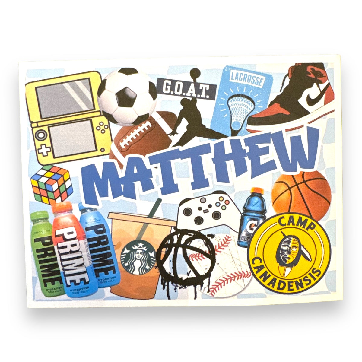 Sporty Coolest Camp Notecards – letters FROM camp notecards (8 cards + 8 envelopes) for sleepaway/overnight camp by Bee Bee Designs