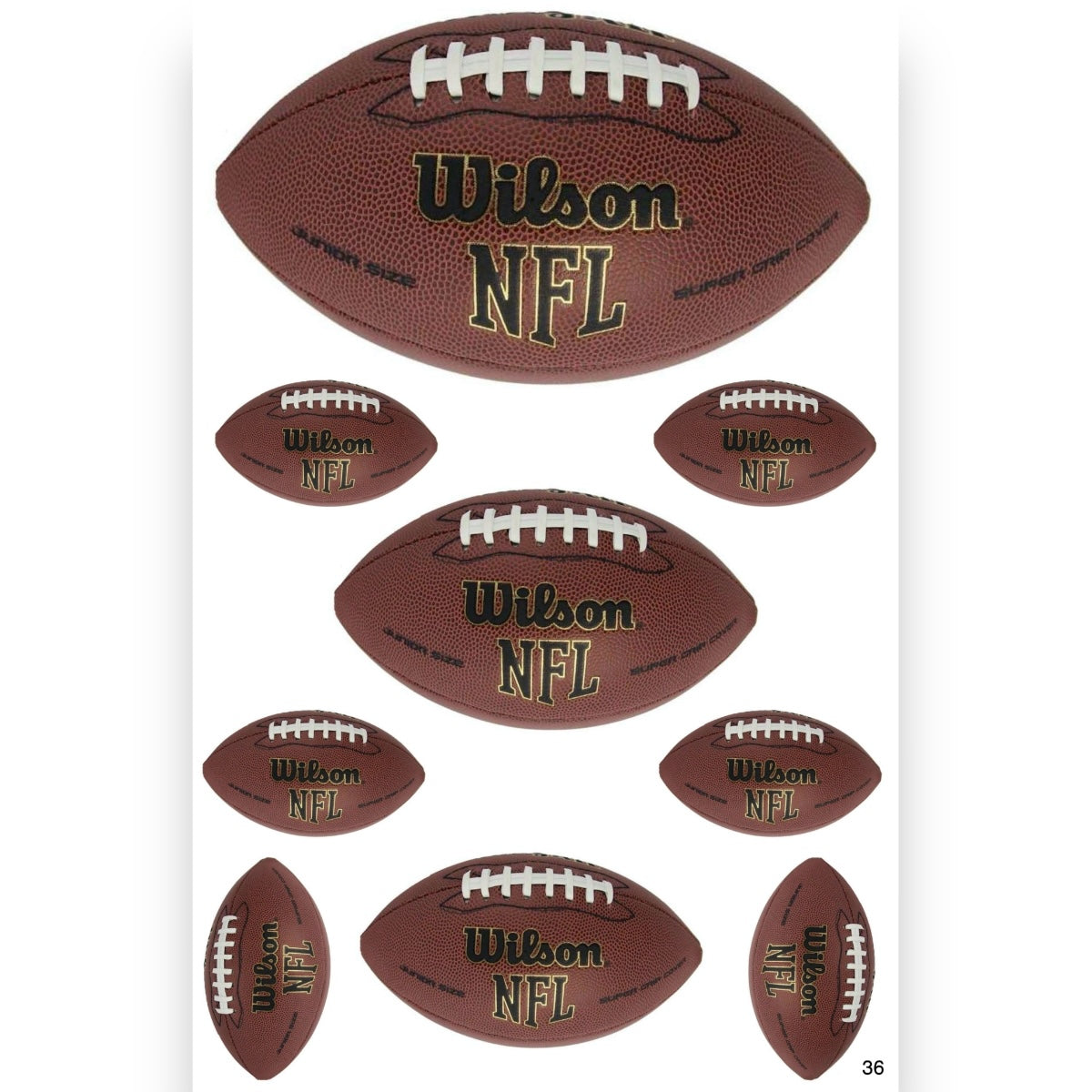 Many Footballs Cling Its - Bee Bee Designs