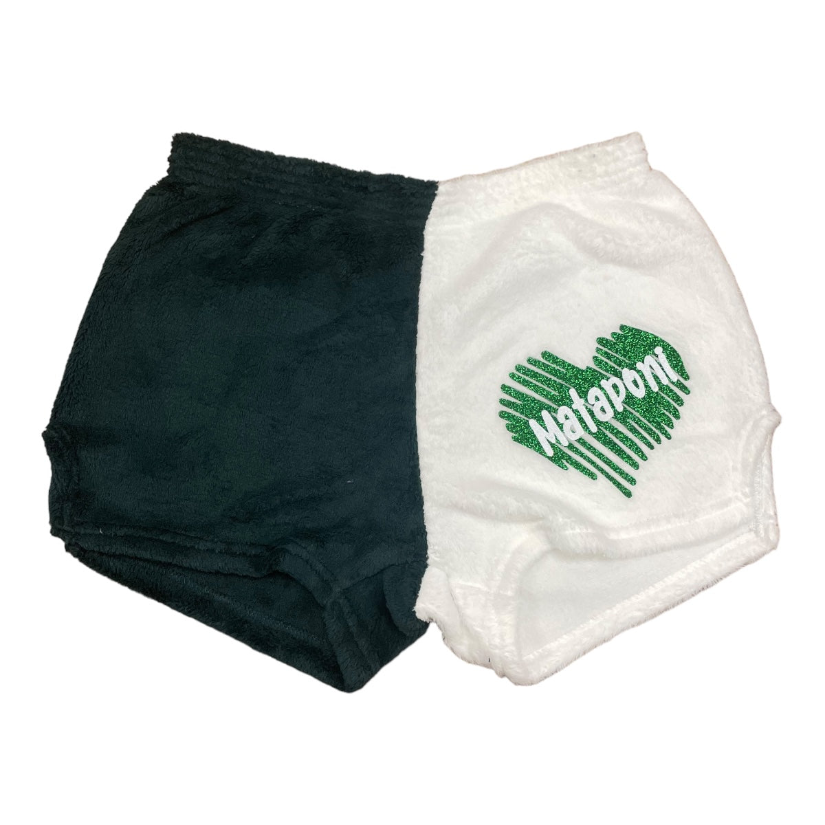 Striped Heart Camp Name Split Shorts - Bee Bee Designs
