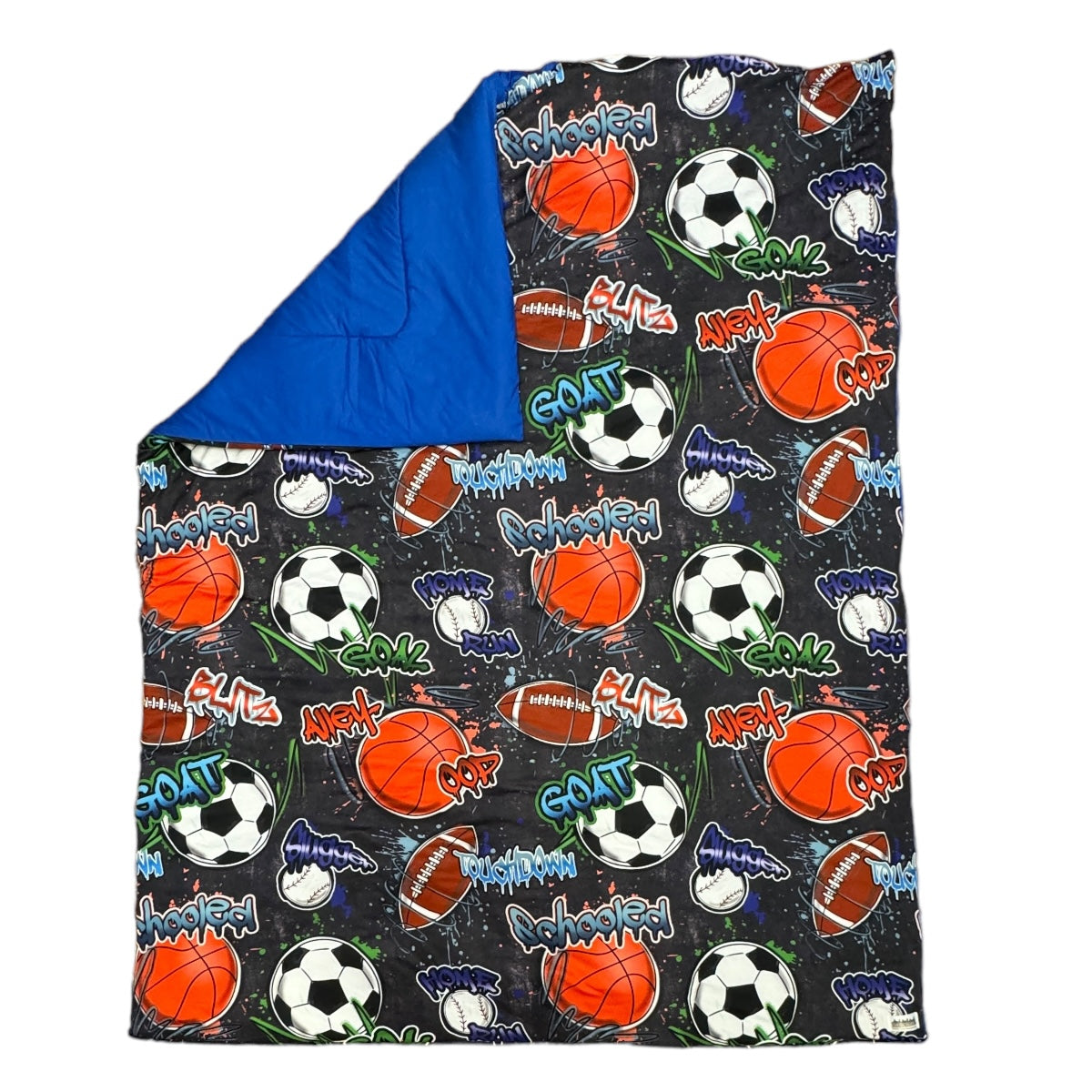 Street Sports Reversible Reversible Camp Comforter – Soft, Washable, Camp-Ready
