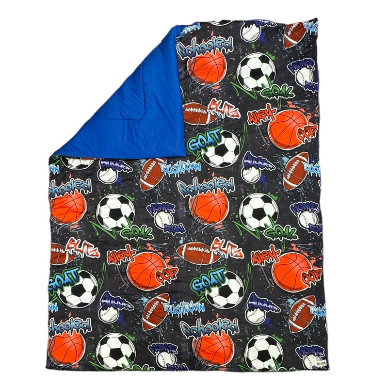 Street Sports Reversible Reversible Camp Comforter – Soft, Washable, Camp-Ready