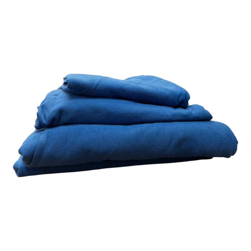 Royal Blue 4-Piece Jersey Camp Sheet Set