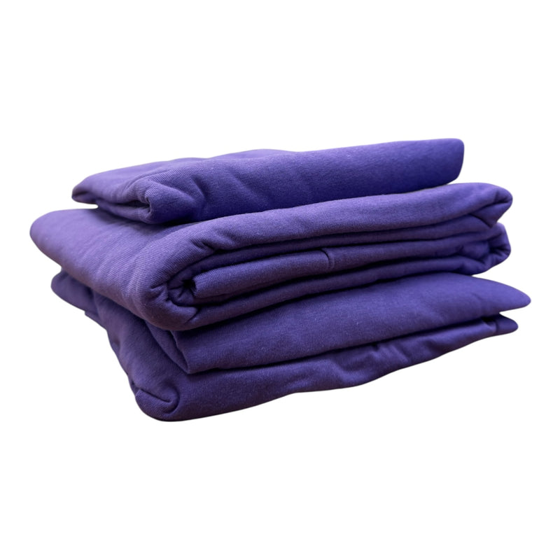 Purple 4-Piece Jersey Camp Sheet Set