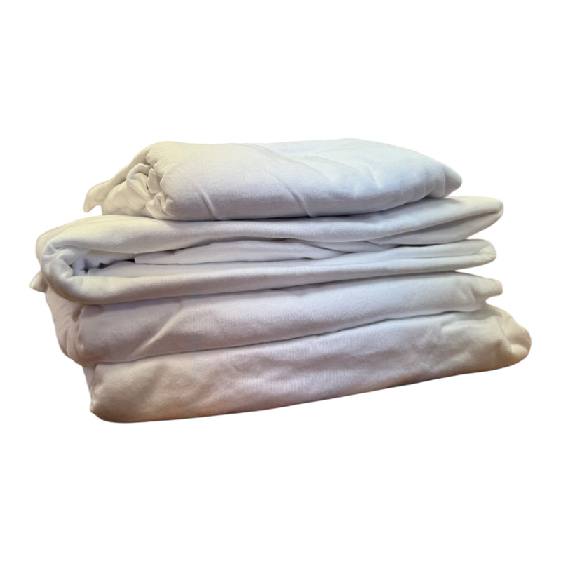 White Jersey 4-Piece Camp Sheet Set