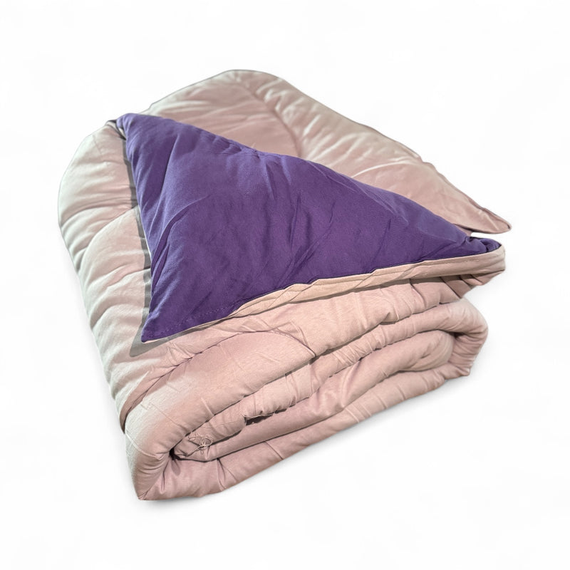Reversible Lilac/Purple Jersey Camp Comforter