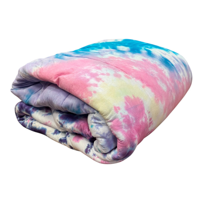 Scarlet Begonias Tie Dye Camp Comforter