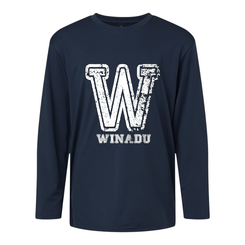 Camp Distressed Initial Longsleeve Drifit Tee