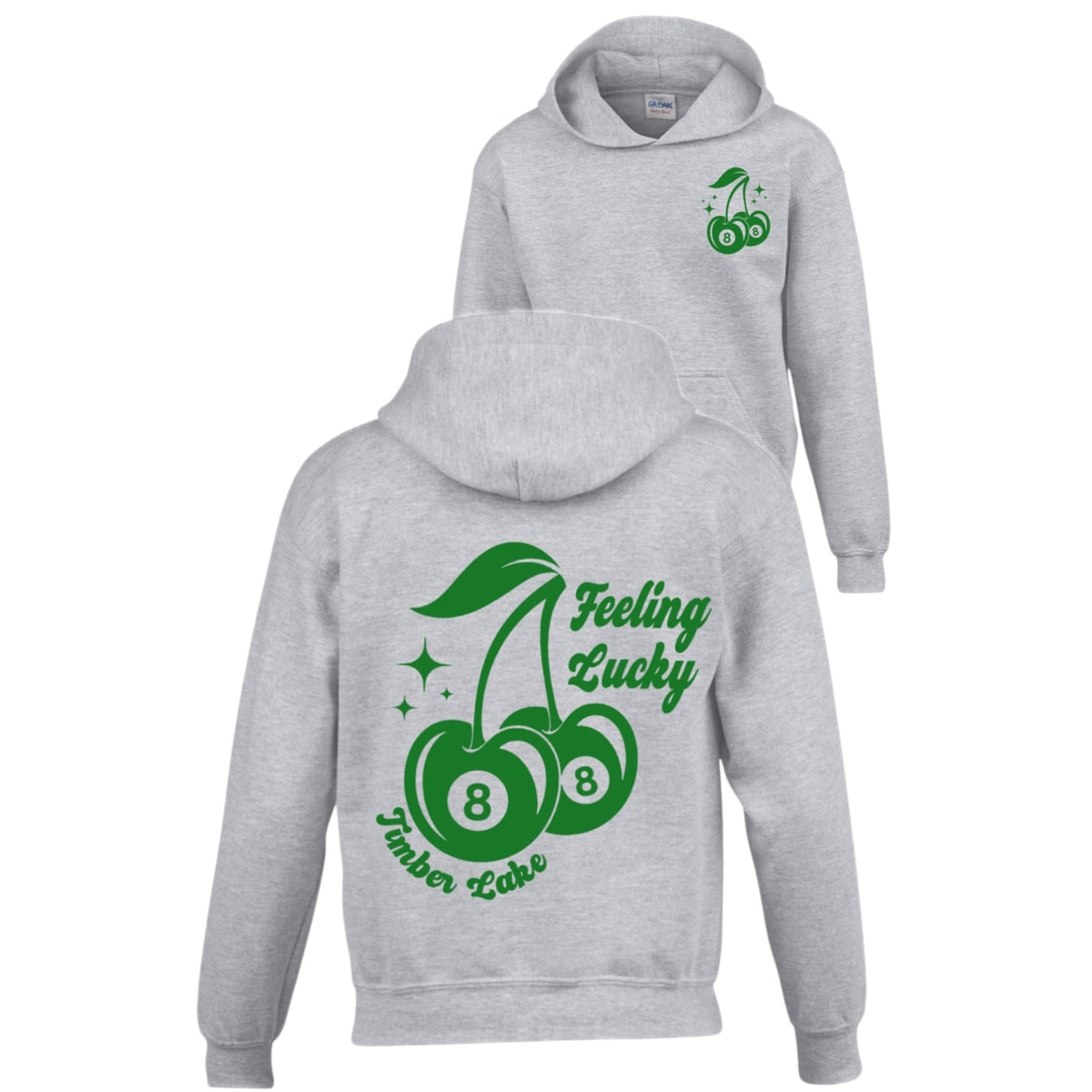 Lucky Cherries Hoodie 🍒🎱 - Bee Bee Designs