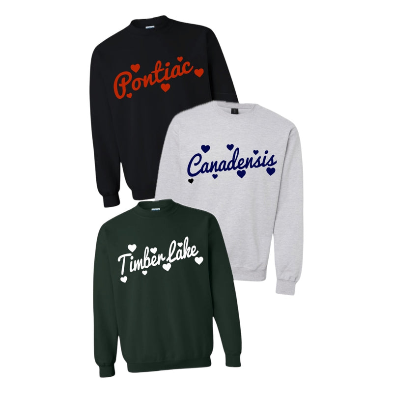 Floating Hearts Crewneck