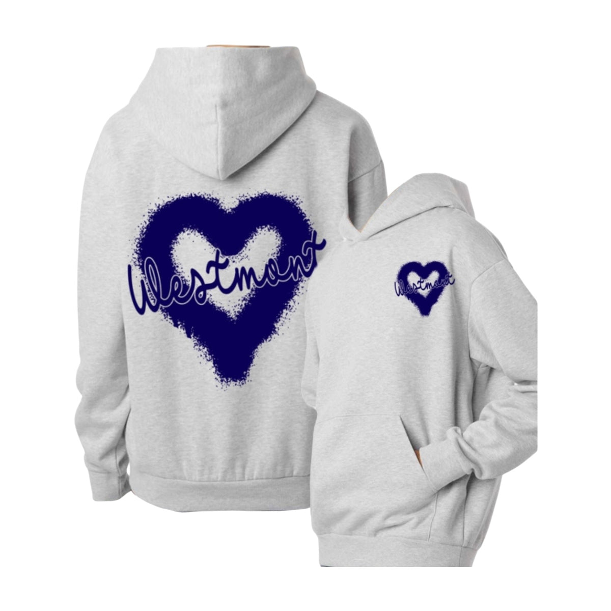 Graffiti Heart Camp Sweatshirt - Bee Bee Designs