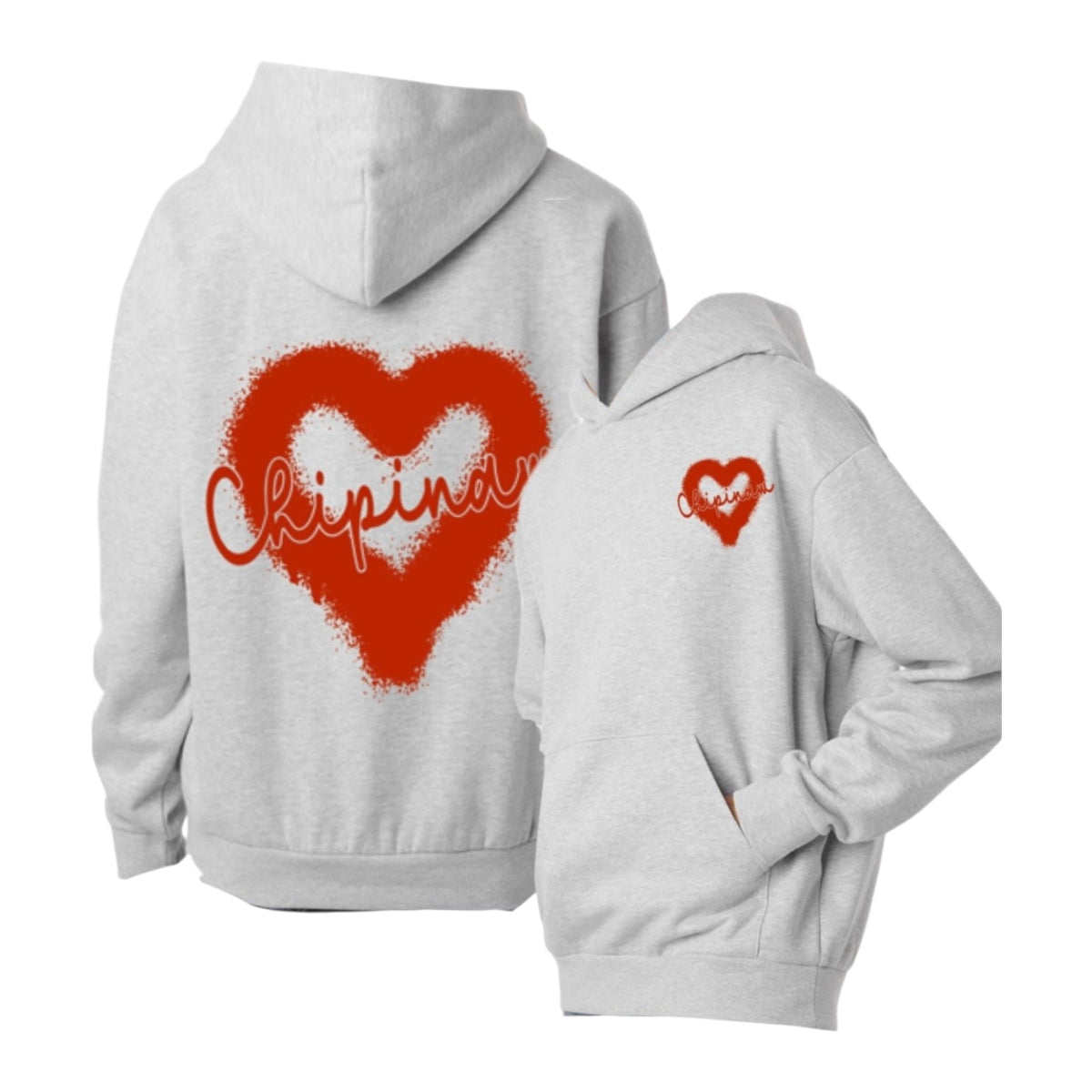 Graffiti Heart Camp Sweatshirt - Bee Bee Designs
