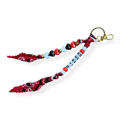 🎒 Bandana Backpack Charms – Back-to-School Edition Keychains