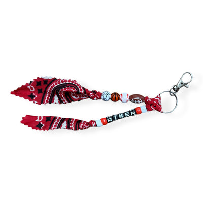 🎒 Bandana Backpack Charms – Back-to-School Edition Keychains